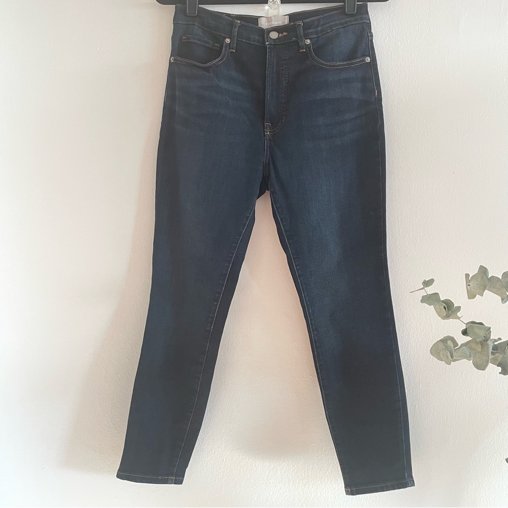 Everlane The High Rise Skinny Jean Dark Blue Denim 29 Ankle